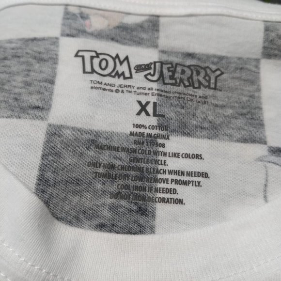Tom & Jerry Checkered Crop Top Ladies X-Large - Picture 5 of 5